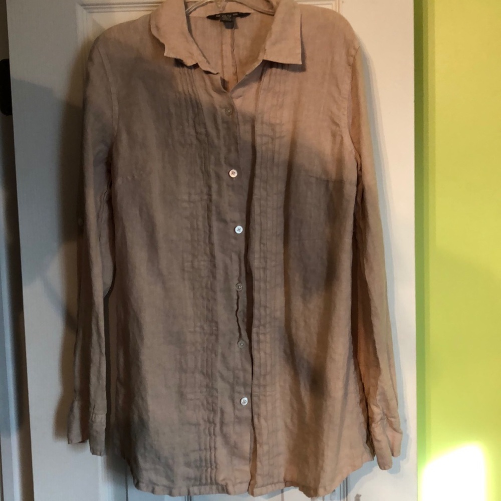 Button down 100% linen shirt